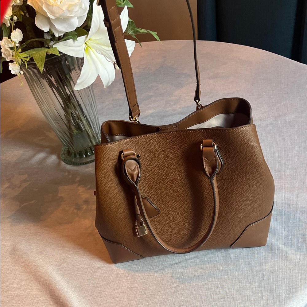 Nine West Brooklyn Jet Set Carryall Satchel Bag - Picture 7 of 14